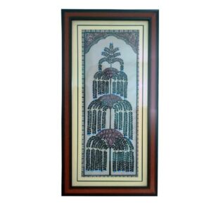 Handmade Pattachitra Tree of Life Painting with Wooden Frame | Traditional Odisha Folk Art Wall Decor