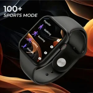 Smart Watch with 100+ Sports Modes, Bluetooth Calling, Health Tracking – For Men & Women (Black)
